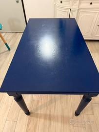 Tavolo legno Blu