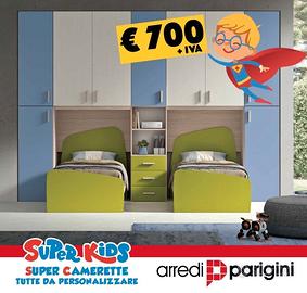 Cameretta doppio ponte - COLORI A SCELTA - PROMO