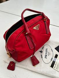 Borsa Prada rossa originale con certificato