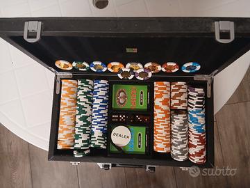Poker set in valigetta di lusso