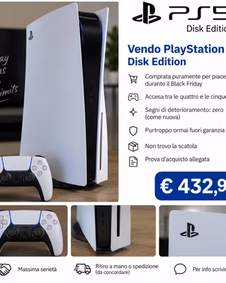 PS5 DISK EDITION + JOYSTICK