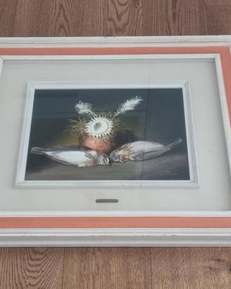 Quadro natura morta ad olio firmato da Nino Parola