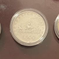 Lotto 3 Monete 500 Lire Argento "Caravelle"