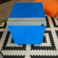 cassettiera blu 