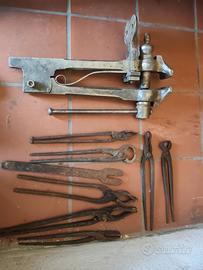 morsa e pinze da fabbro 