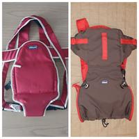 2 marsupi CHICCO pari al nuovo, portata 9 kg