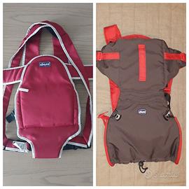 2 marsupi CHICCO pari al nuovo, portata 9 kg