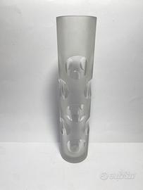 Vaso portafiori a bolle d’aria in vetro anni ‘70