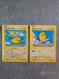 Pikachu volo e Pikachu surf