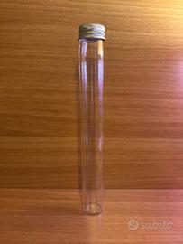 Tubo in vetro con tappo in alluminio