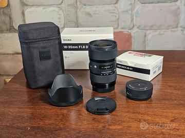Sigma 18-35mm f/1.8 DC HSM ART - Canon EF-S + Dock