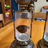 2  lampade ad olio di fine 1800 