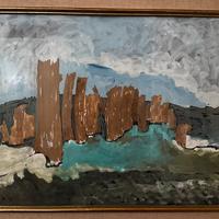 Dipinto olio su tela T. Lucchi - astratto