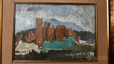 Dipinto olio su tela T. Lucchi - astratto