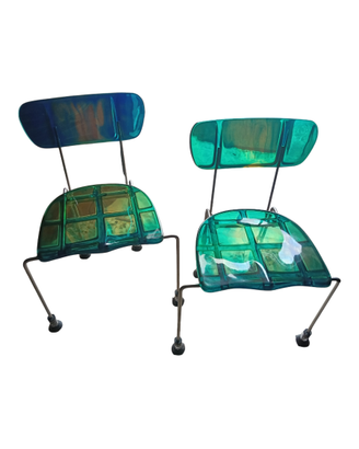 2 Sedie Broadway blu 543/ballerina Gaetano Pesce