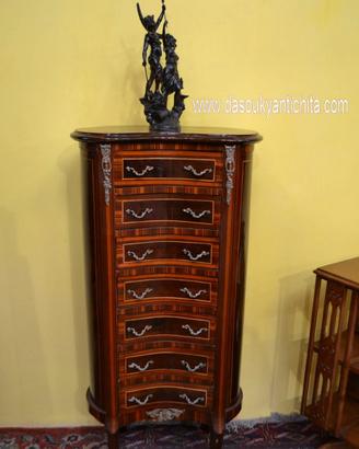 Cassettiera-settimino a fagiolo stile Luigi XV