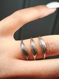 3 anelli in argento 925 punzonati Bali