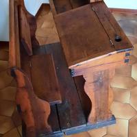 Antico Banco di Scuola in Legno – Metà del ‘900