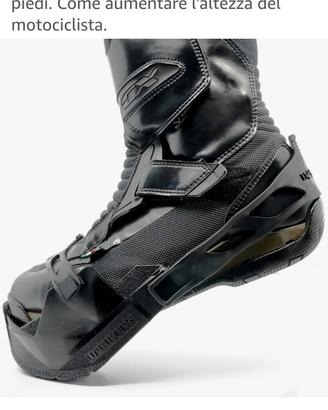 scarpe con rialzo da moto 