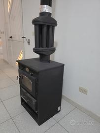 Stufa a Legna in Acciaio 6.9-11 kW + tubi