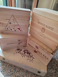 Scatole vino in legno