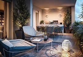 Attico con terrazze larghe e 3 camere