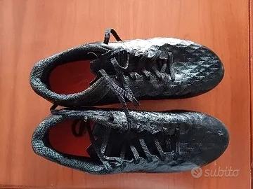 Scarpe calcio Nike Tiempo 42.5 pelle nera a 6 tacc