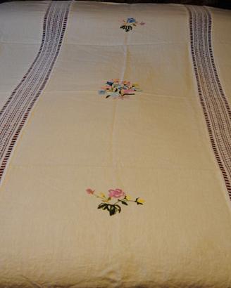 Coperta matrimoniale artigianale in lino