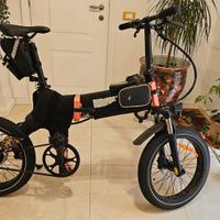 Engwe c20 pro pieghevole elettrica cinghia carboni