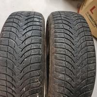 2 gomme invernali m+s 195/60r15 al 80% michelin