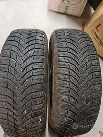 2 gomme invernali m+s 195/60r15 al 80% michelin