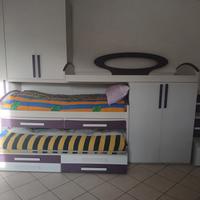 camera per ragazzi tre letti