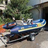 Gommone con carello