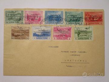 Occupazione tedesca busta Montenegro e certificato