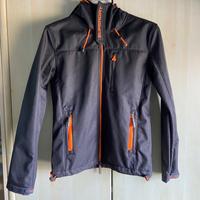 GIACCA SUPERDRY DONNA TG S USATA 2 VOLTE GRIGIO