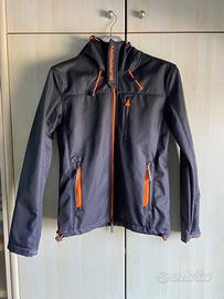 GIACCA SUPERDRY DONNA TG S USATA 2 VOLTE GRIGIO