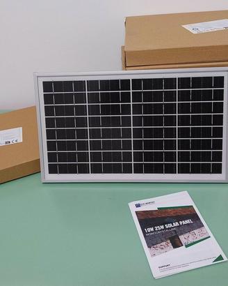 8 pannelli solari 10W 12V nuovi, kit 80W camper