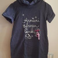 Vestito/Maglia lunga pesante girocollo per bambine