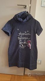 Vestito/Maglia lunga pesante girocollo per bambine