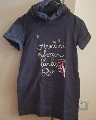 Vestito/Maglia lunga pesante girocollo per bambine