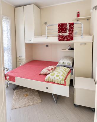 Cameretta completa tre posti letto salvaspazio