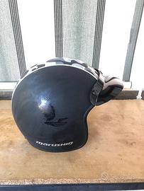 Casco Moto Jet Marushin C-130 Nero Opaco XL
