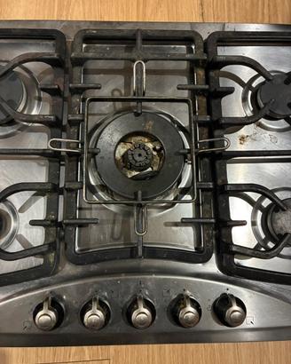 Piastra gas 5 fuochi Whirlpool