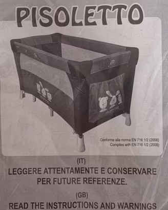 Lettino da viaggio Foppa Pedretti  Pisoletto Marin