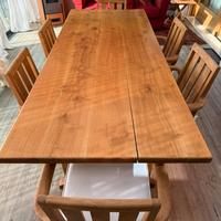 tavolo in ciliegio con 6 sedie