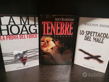 3 libri thriller Diehl, Hoag, Blanchard