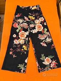 Pantaloni a gamba larga floreali VIC BEE