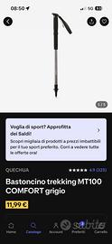 Bastoncini trekking MT 100