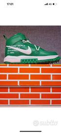 Nike Air Force 1 Mid x Off-White Pine Green Tg10.5