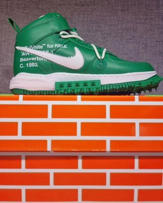 Nike Air Force 1 Mid x Off-White Pine Green Tg10.5